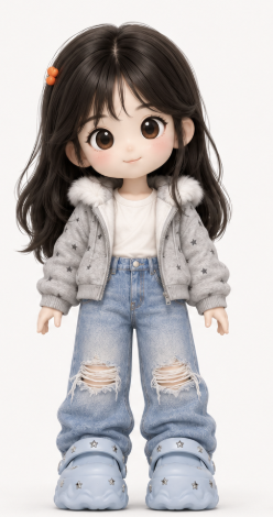 Front view of Ye Nan's character